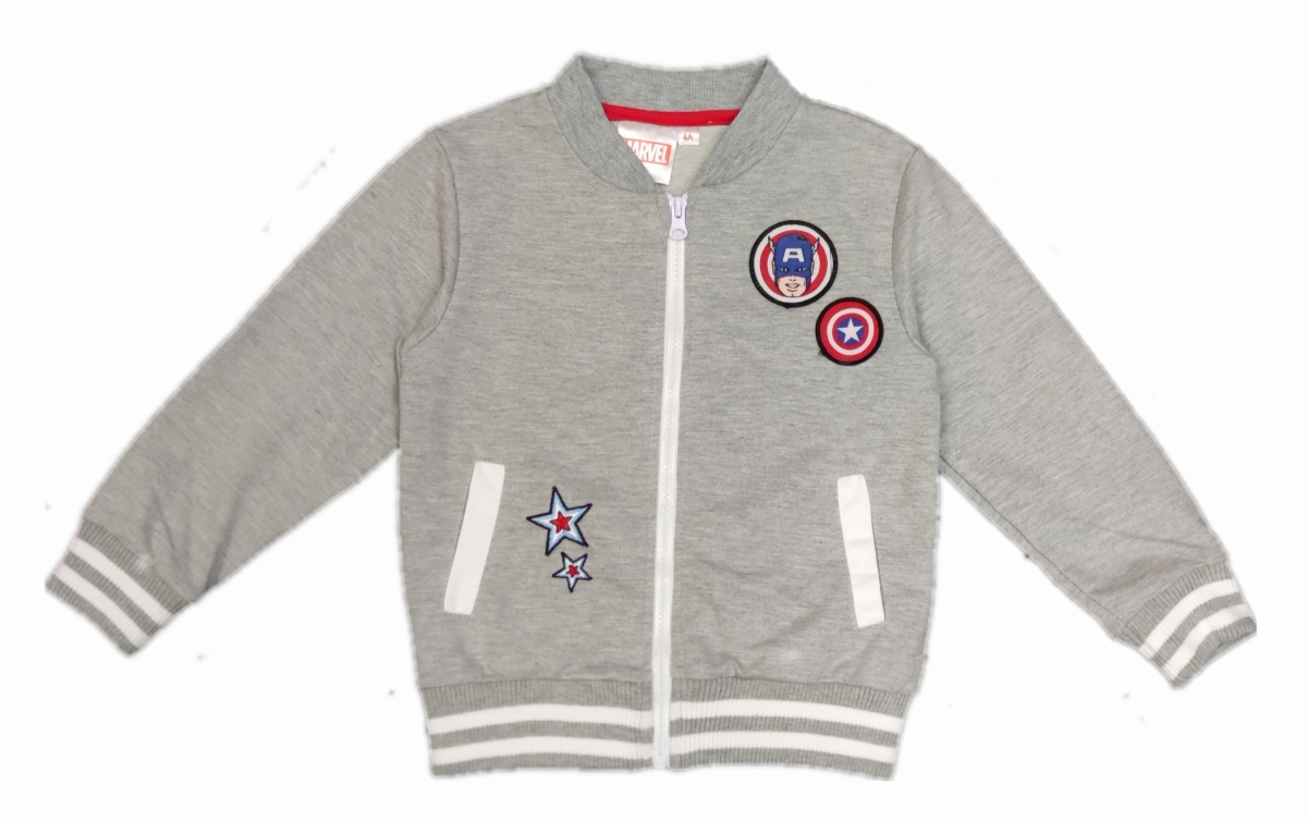 Avengers Sweatjacke für Jungen in grau mit Captain America Avengers Sweatjacke für Jungen in grau mit Captain America